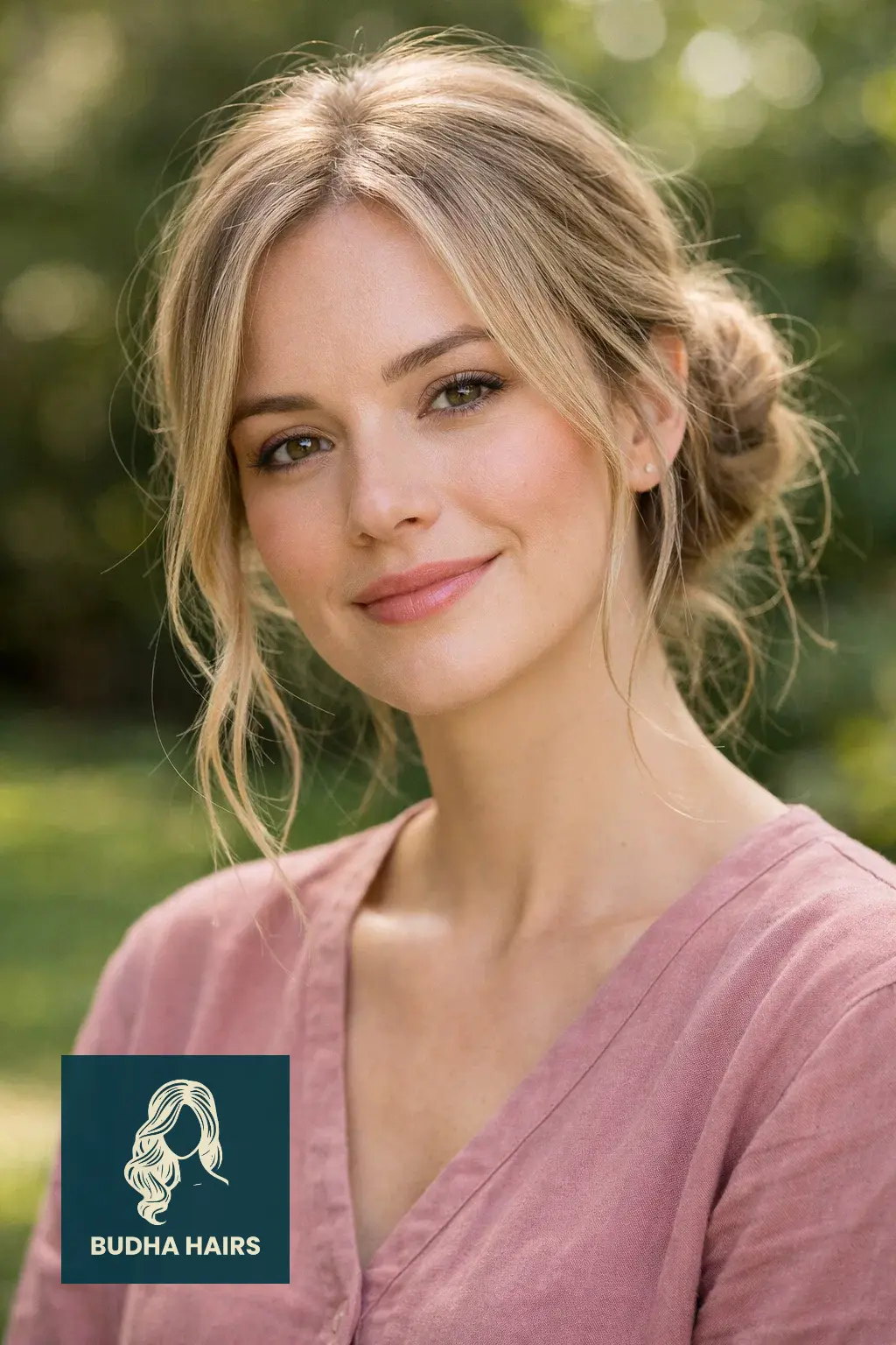 30 Best Hairstyles for Thin Fine Hair for Instant Volume & Body 23 Low Bun with Face-Framing Tendrils