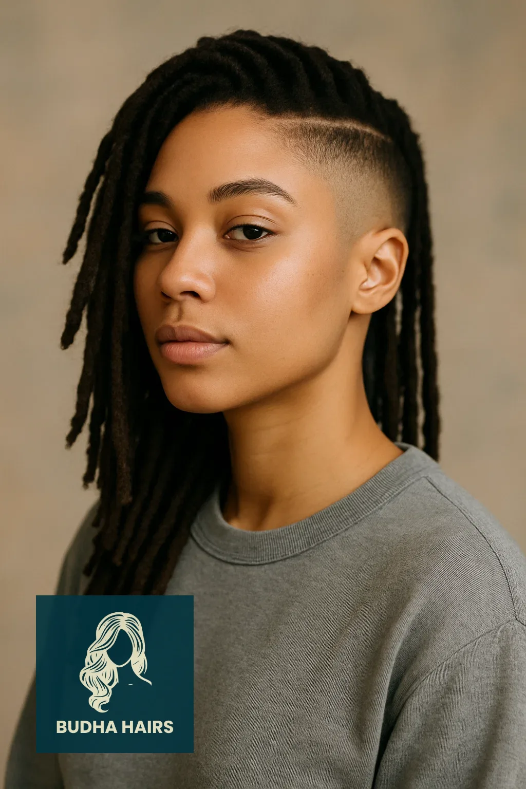 40 Edgy & Elegant Locs with Undercut Women Styles 24 Low Fade Undercut with Locs