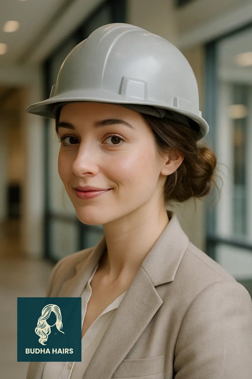 35 Best Hat Hairstyles for Work to Stay Polished & Professional 16 Low Messy Bun Tamed for Structured Hats