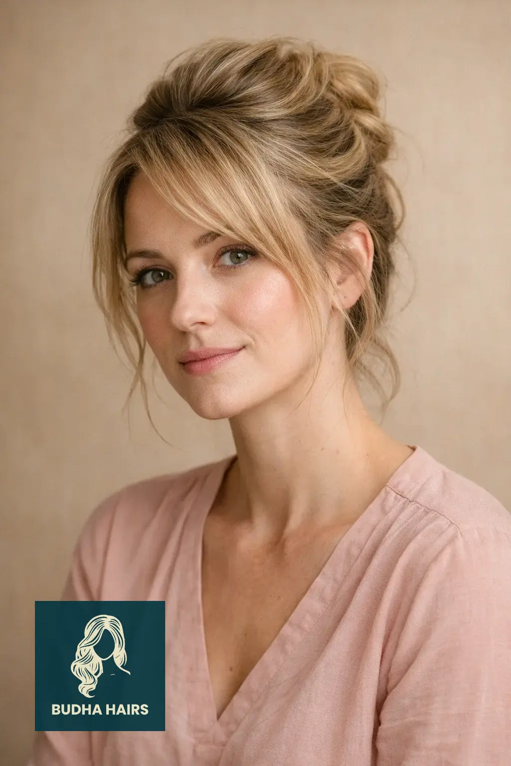 30 Simple yet Volumizing Hairstyles for Thin Hair 23 Messy French Twist