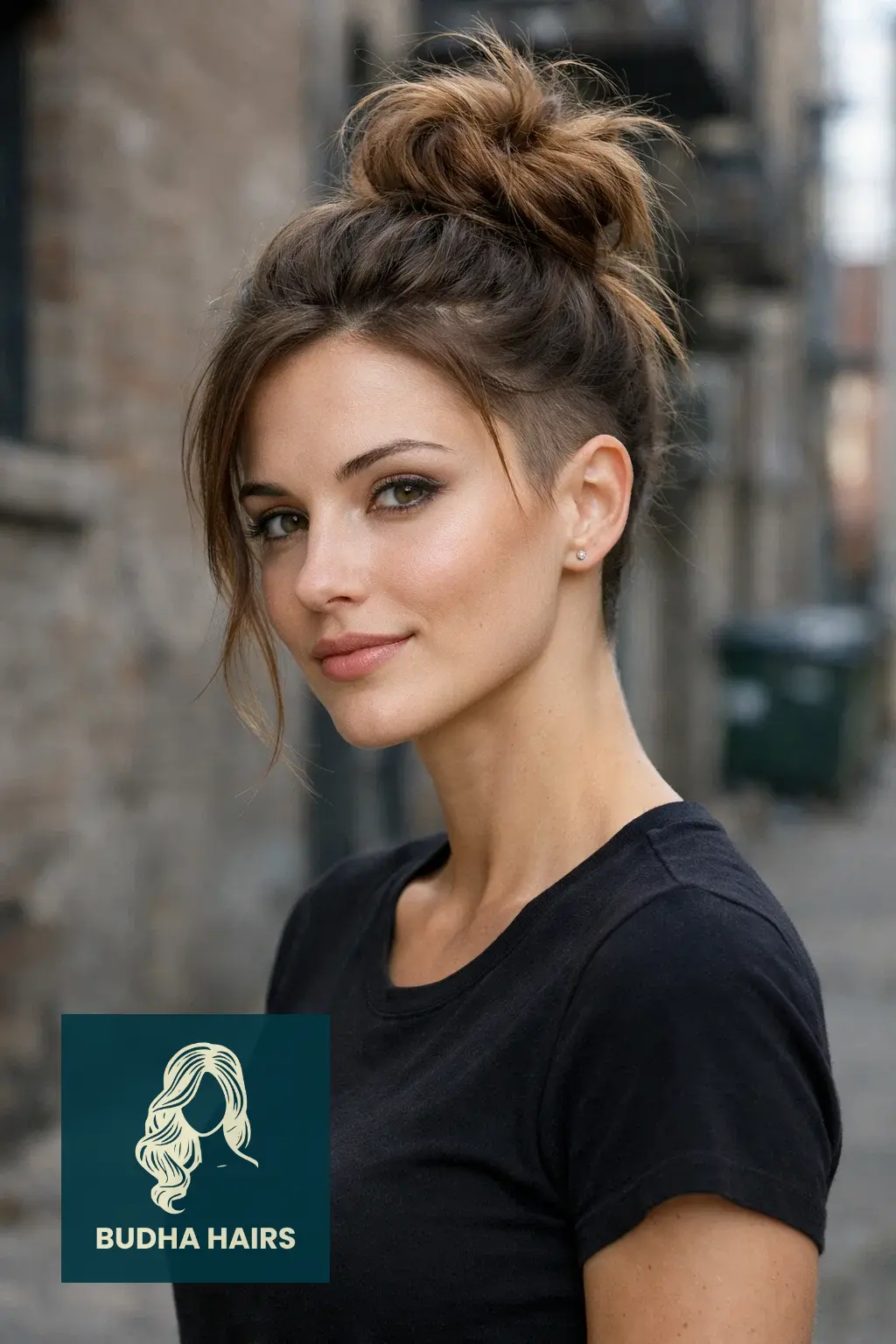 35 Best Vampire Hairstyles for Women - Gothic, Sexy & Scary Looks 27 Messy Top Knot with Undercut