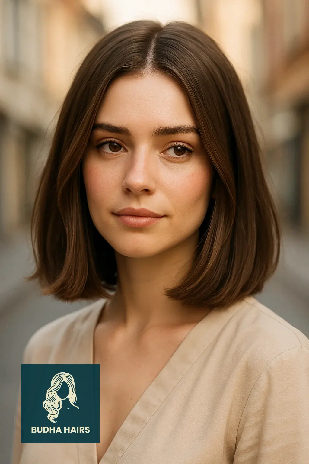 Best Lob Hairstyles for Thick Hair: 30 Stunning Ideas 29 Middle-Part Lob for Structured Balance