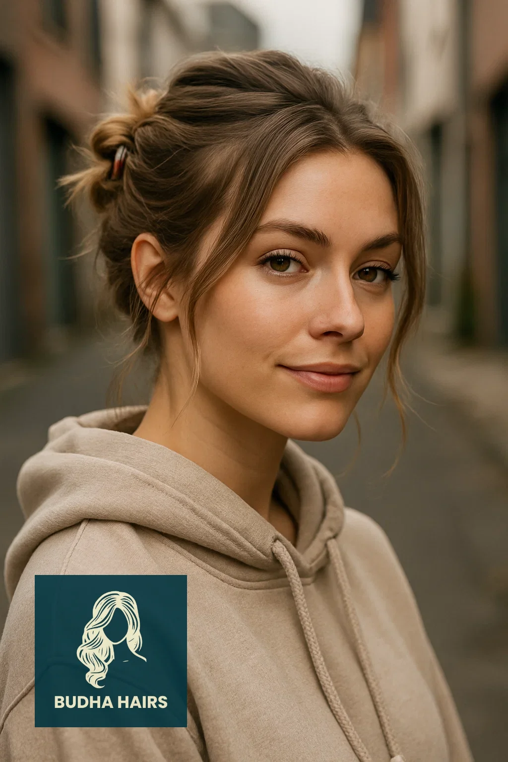 30 Best Hoodie Hairstyles & Easy Hair Hacks for Comfort 9 Mini Claw Clips Updo (The Quick Textured Tuck)