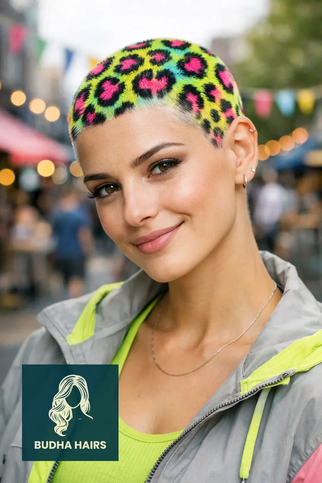 50 Iconic Clown Hairstyles for Women: Cute, Scary & Creative Looks 39 Neon Leopard Print Buzz