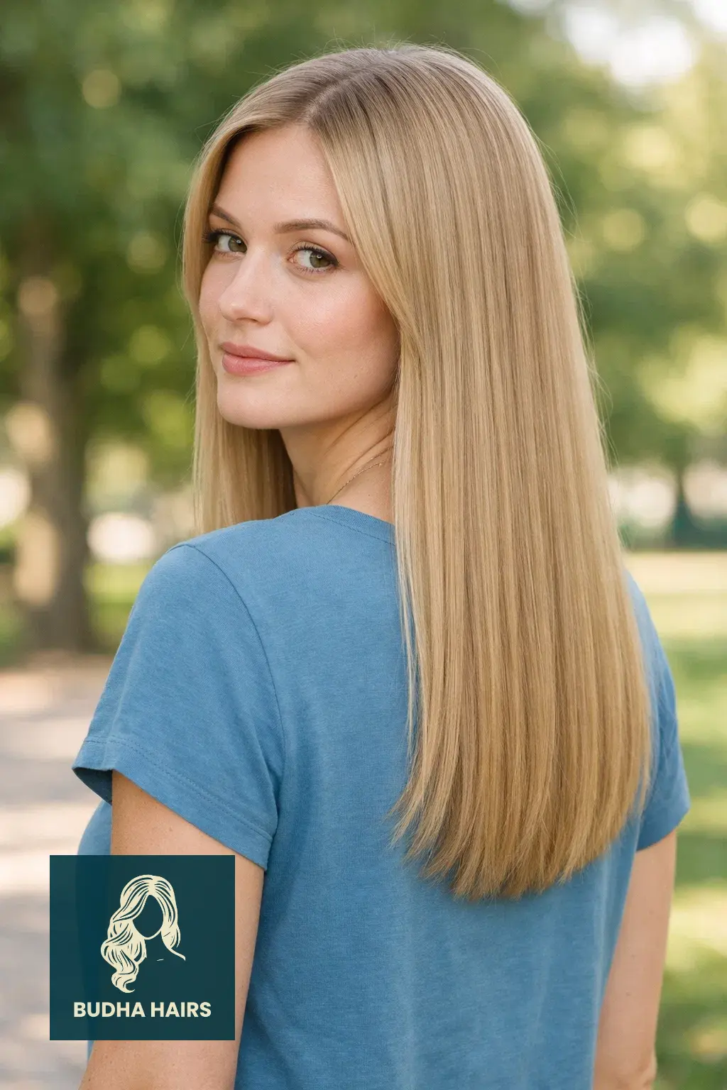 20 Best Low-Maintenance Haircut Ideas for Fine Hair for Instant Volume 17 One-Length Mid-Back Cut