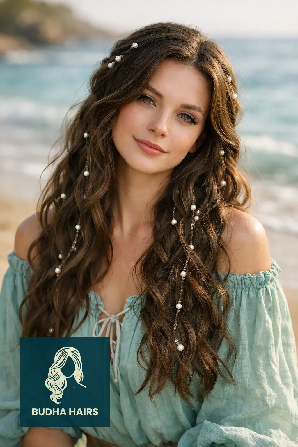50 Pirate Hairstyles for Women - Rugged & Romantic Looks 28 Pearl-Strung Mermaid Waves