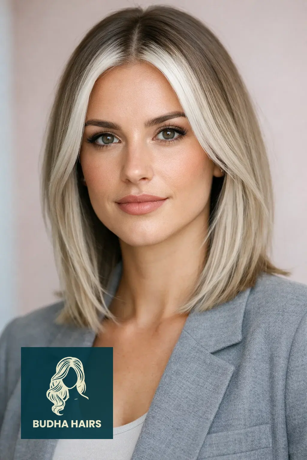 25 Ash Blonde Balayage Hairstyles That Look Expensive and Chic 3 Platinum Ash "Money Piece"