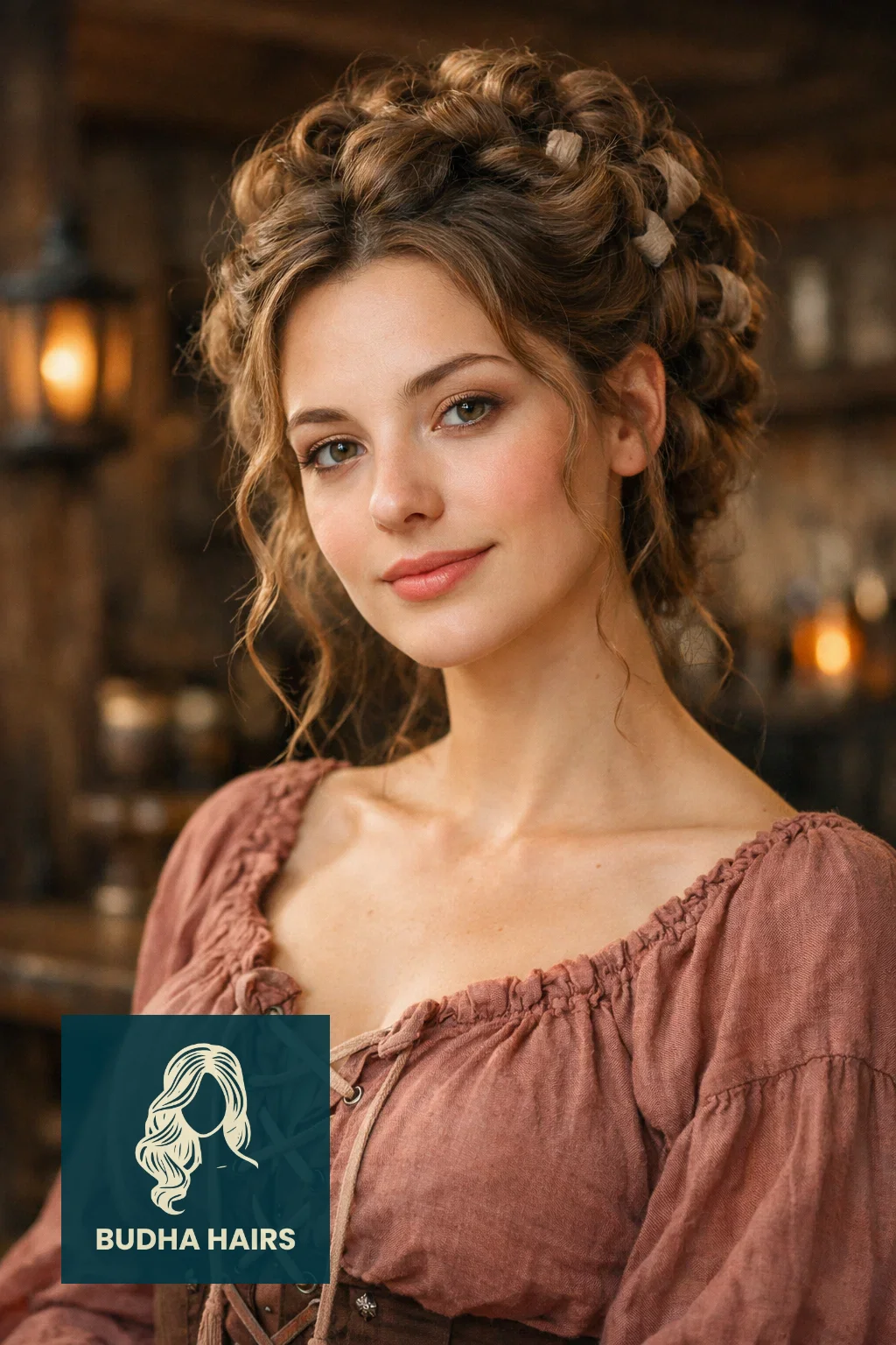 50 Pirate Hairstyles for Women - Rugged & Romantic Looks 8 Rag Curls Updo