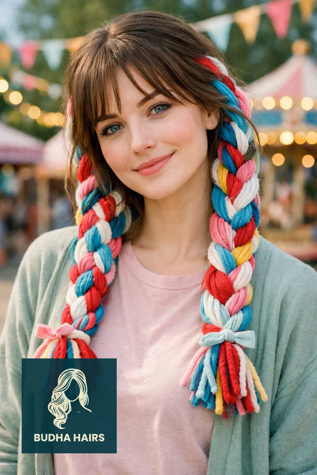 50 Iconic Clown Hairstyles for Women: Cute, Scary & Creative Looks 8 Ragdoll Yarn Braids