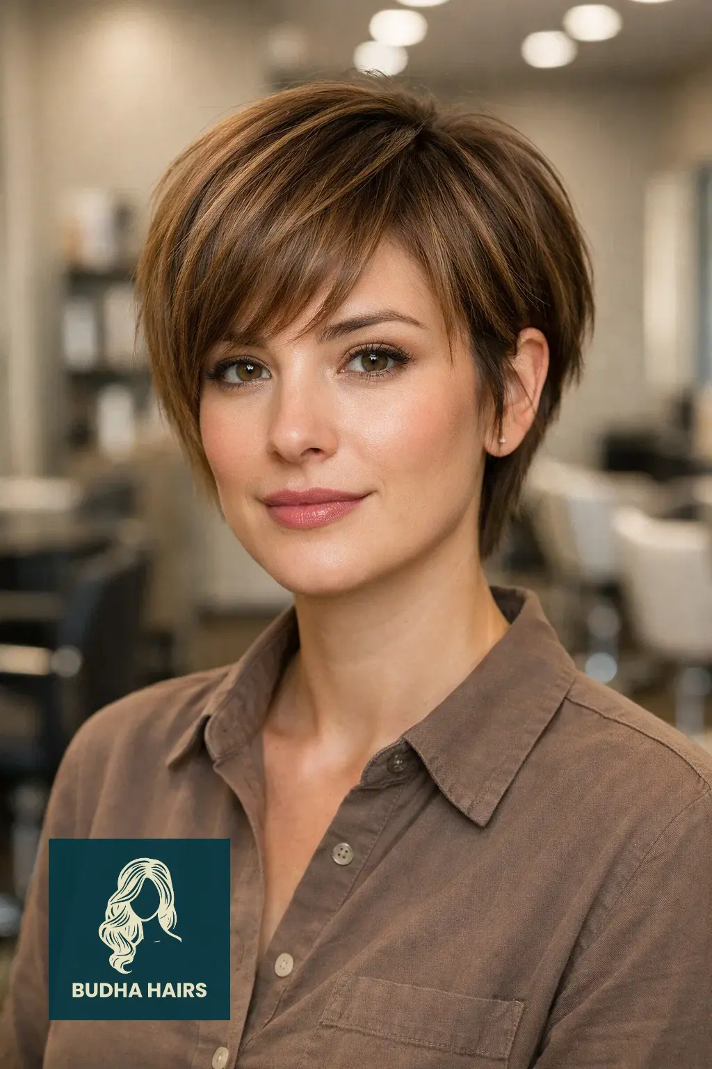 30 Best Shaggy Bob Hairstyles for Fine Hair and Round Faces 4 Razored Pixie-Bob Hybrid