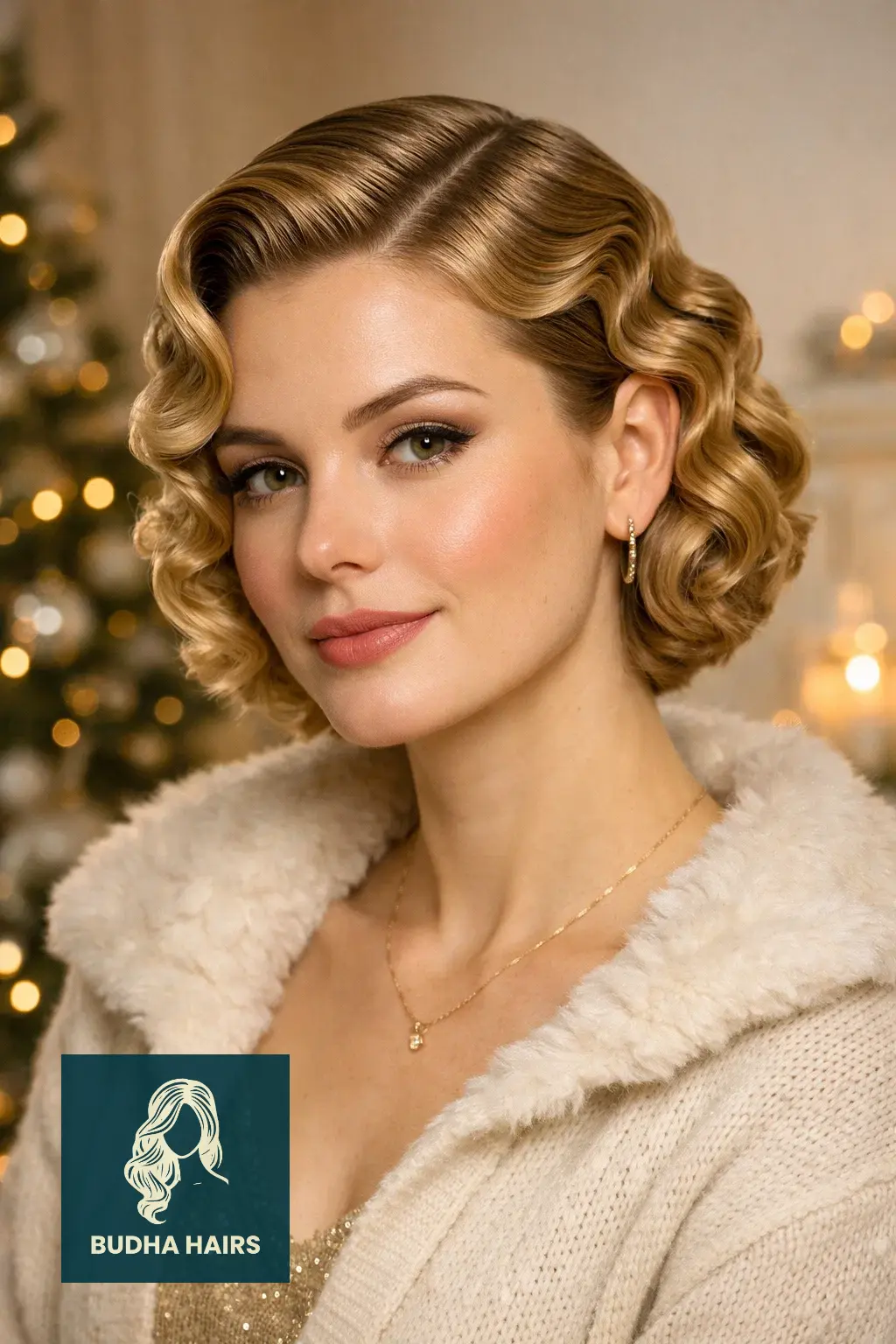 30 Best Christmas Party Hairstyles for a Festive & Glamorous Look 22 Retro Finger Waves