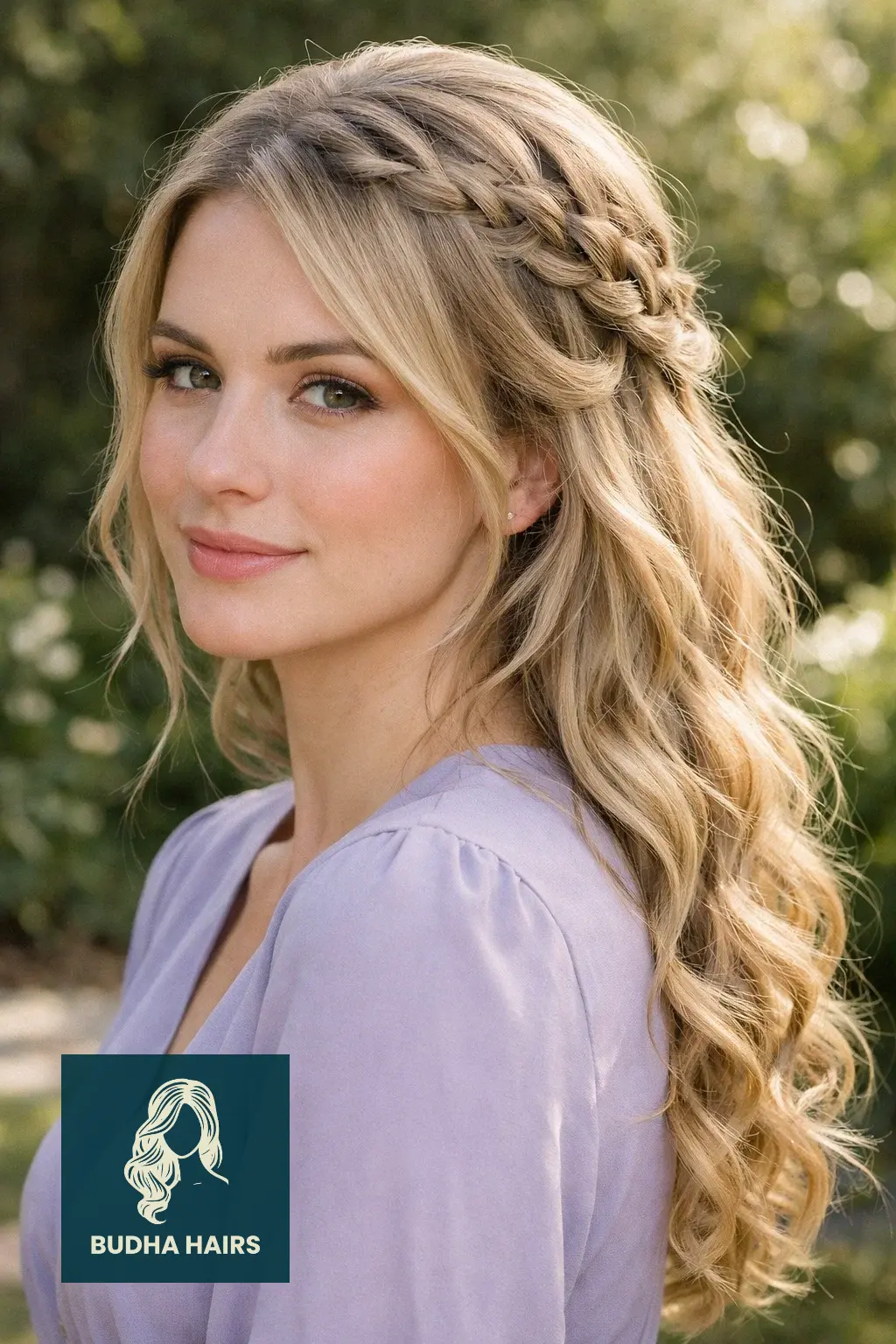 30 Best Formal Hairstyles for Thin Hair for Weddings & Galas 7 Romantic Waterfall Braid with Curls