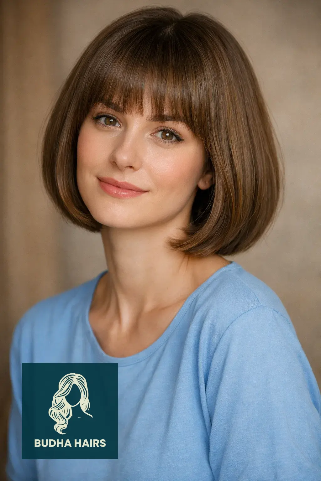 35 Best Short Hairstyles for Thin Hair and Oval Face 12 Rounded Pageboy with Internal Layers