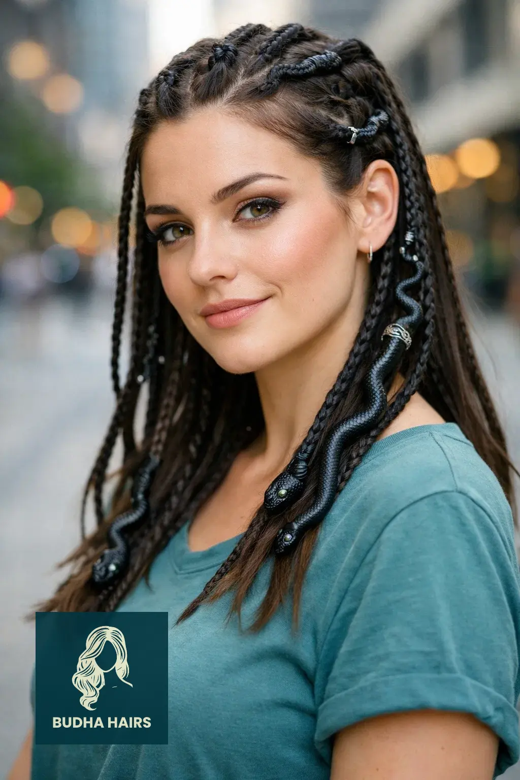 25 Medusa Hairstyles: Creative, Scary & Mythological Looks 9 Rubber Snake Integration