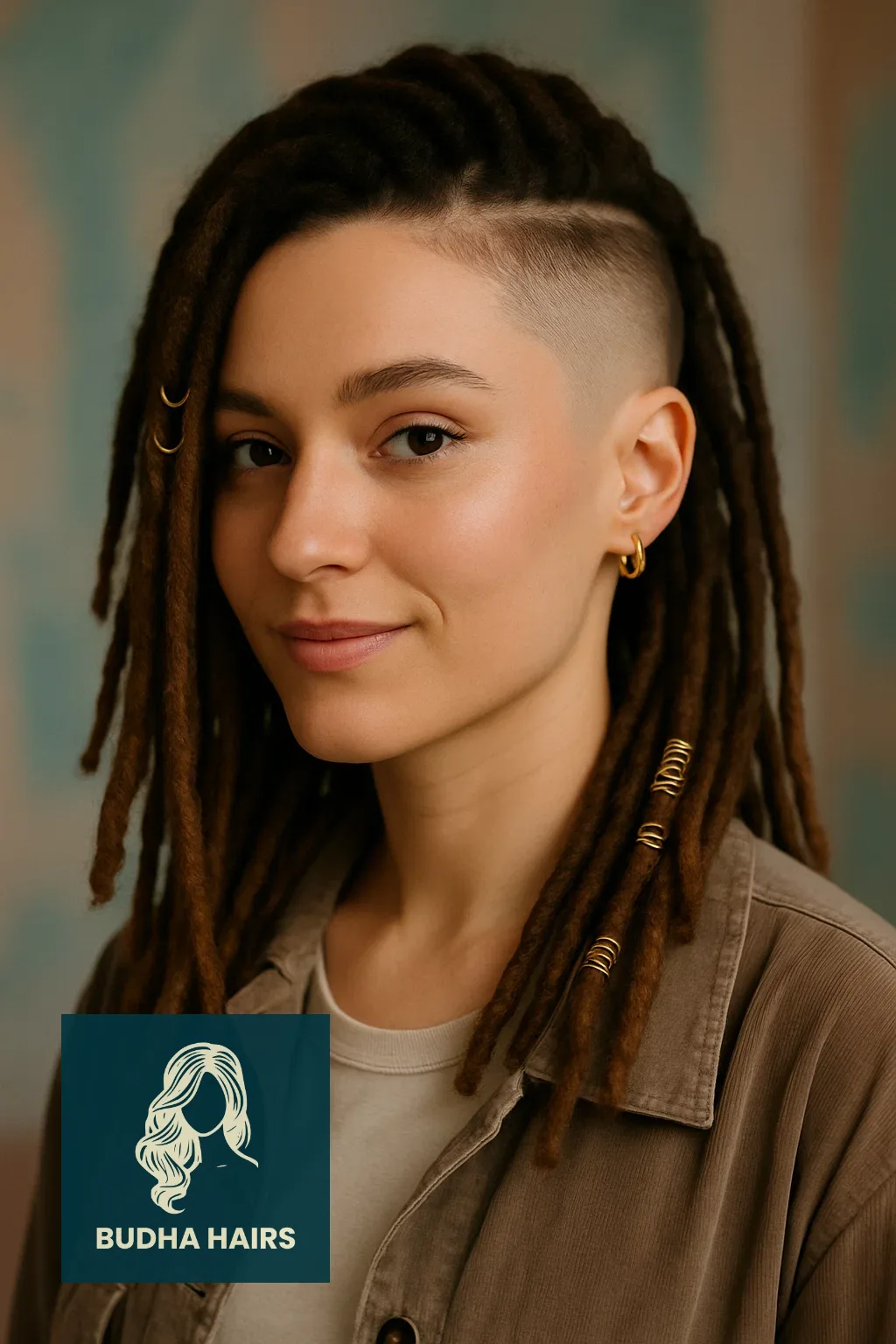 40 Edgy & Elegant Locs with Undercut Women Styles 10 Shaved Temple with Locs and Accessories