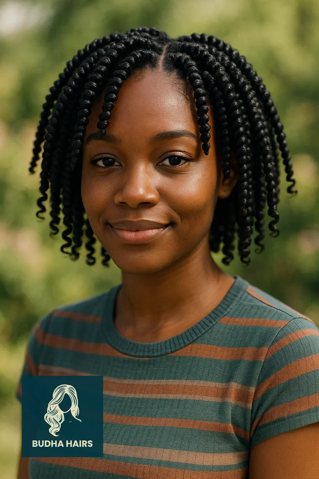 Short Crochet Twist Hairstyles: 35 Trendy Protective Looks 30 Short Crochet Twists with Spiral Ends