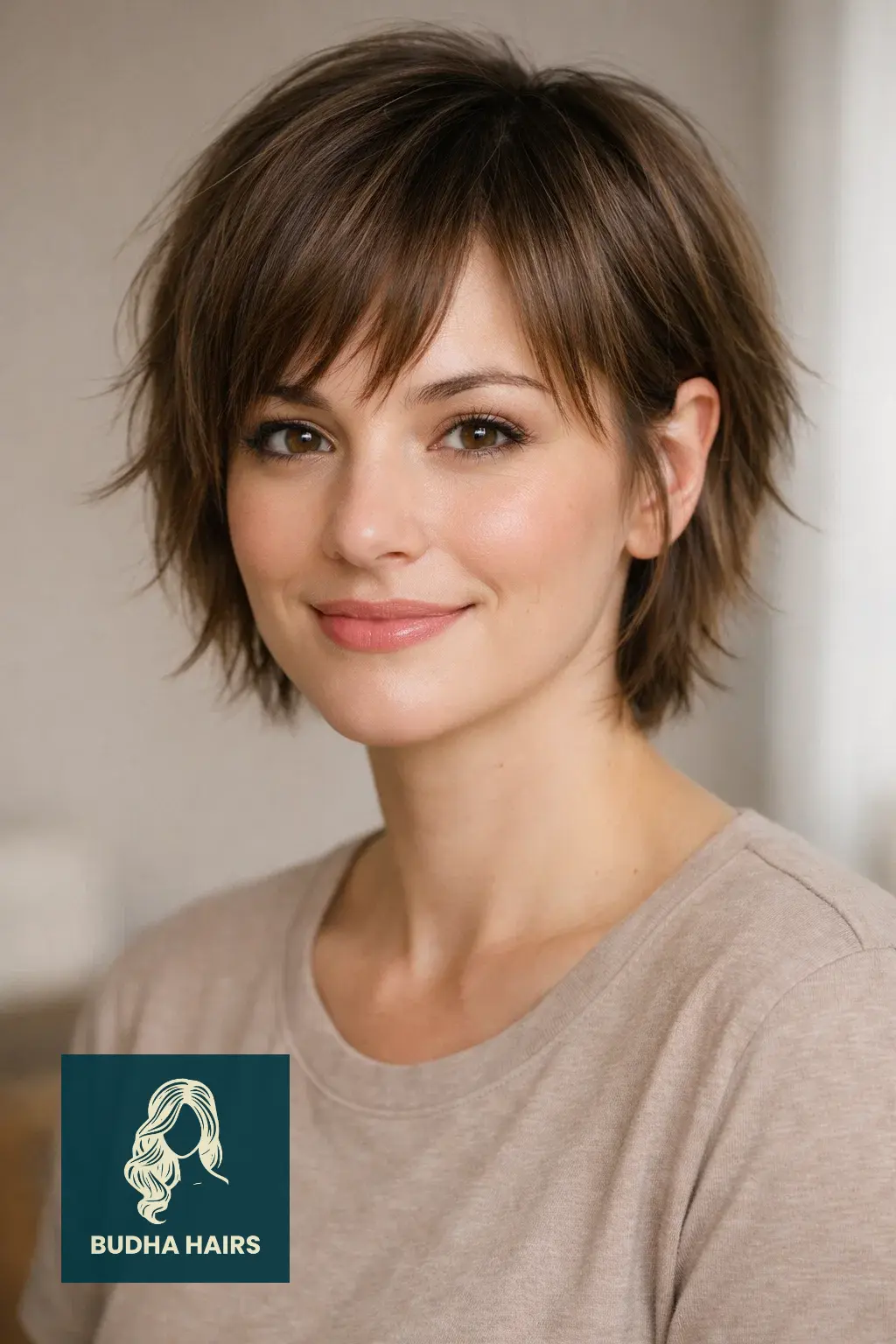 30 Best Shaggy Bob Hairstyles for Fine Hair and Round Faces 21 Short Shag with Tucked Ears