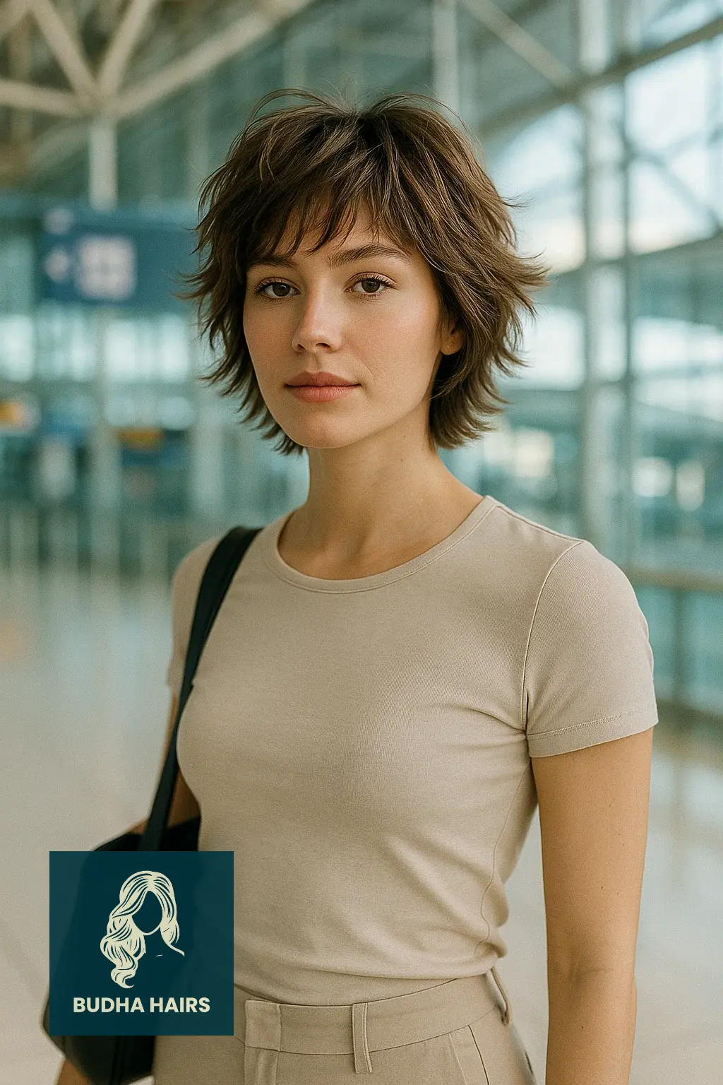 30 Airport Hairstyles for Short Hair: Easy Travel Looks 25 Short Shaggy Layers with Quick Styling Mist