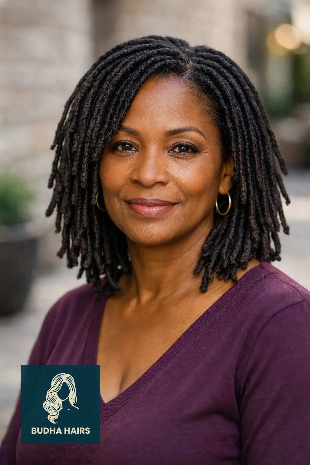 30 Stunning Older Black Women Hairstyles for Over 50 (2026 Guide) 5 Shoulder-Length Faux Locs