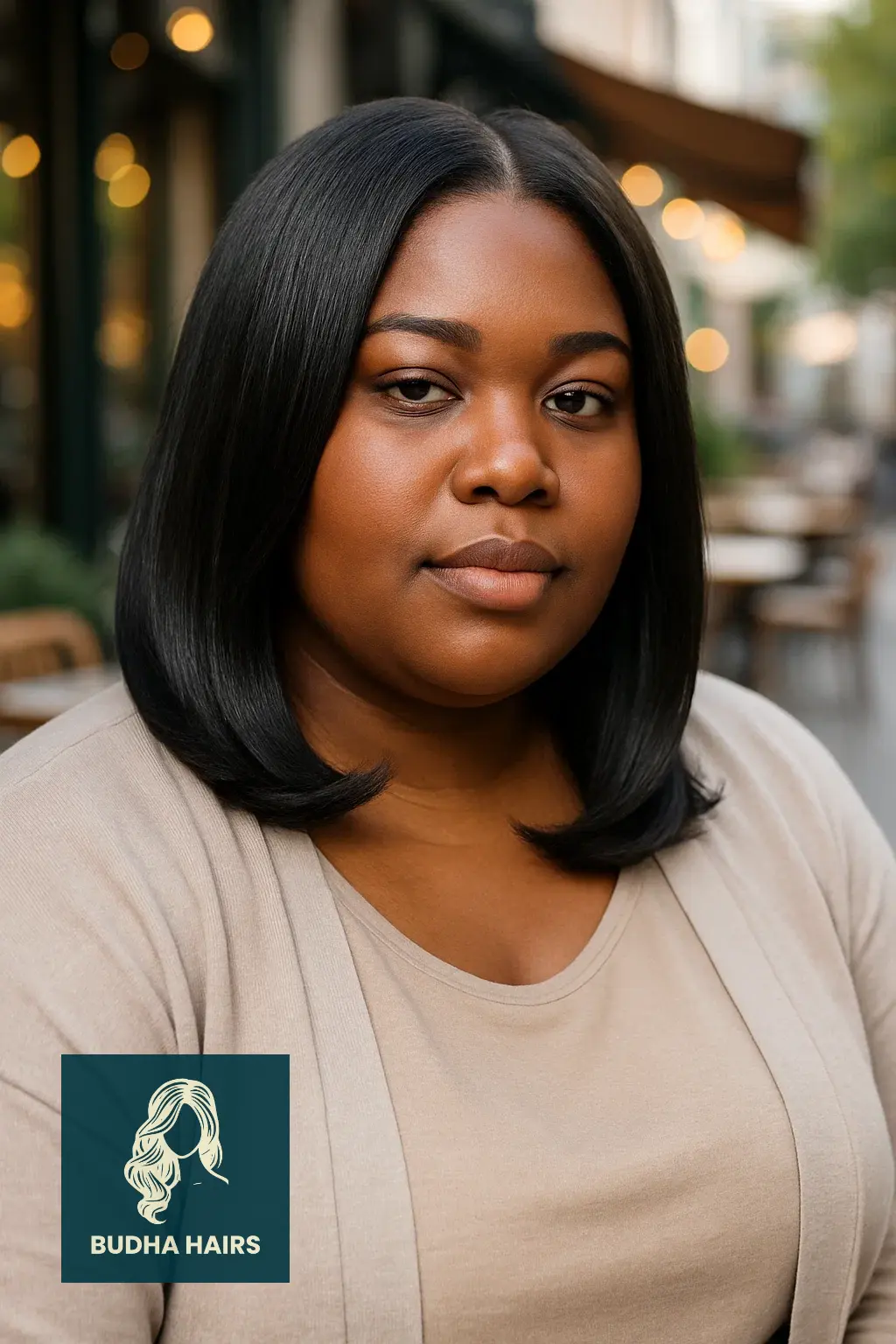 Plus Size Hairstyles for Black Women: 30 Stunning Styles 12 Shoulder-Length Silk Press With Curved Ends