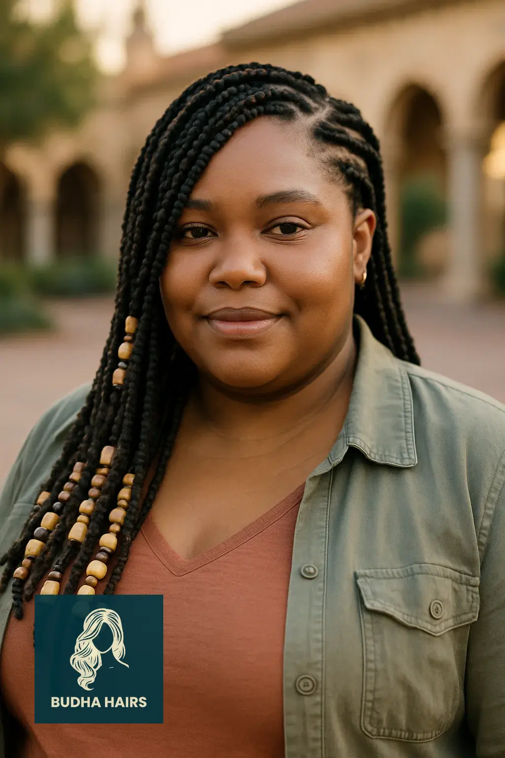 Plus Size Hairstyles for Black Women: 30 Stunning Styles 28 Side Swept Fulani Braids With Beads