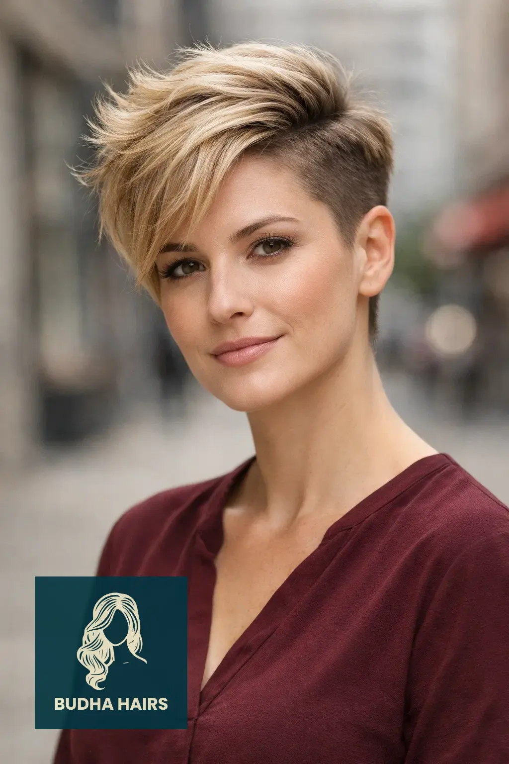 35 Best Short Hairstyles for Thin Hair and Oval Face 24 Side-Swept Mohawk Pixie