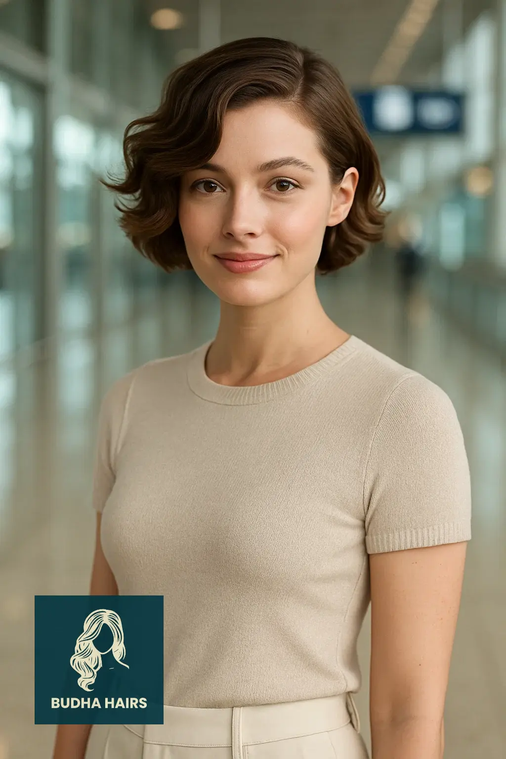 30 Airport Hairstyles for Short Hair: Easy Travel Looks 6 Side-Swept Waves for Easy TSA-Friendly Style