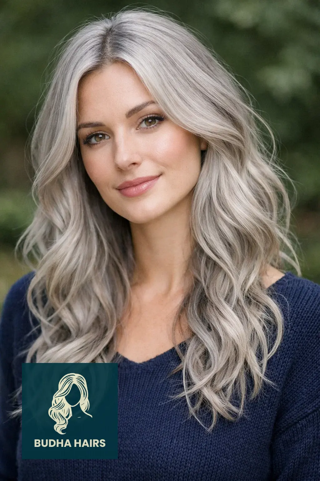 25 Ash Blonde Balayage Hairstyles That Look Expensive and Chic 4 Silver-Ash Waves for Long Tresses