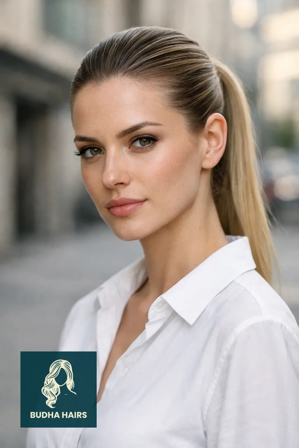 30 Best Hairstyles for Thin Fine Hair for Instant Volume & Body 9 Slicked-Back Ponytail