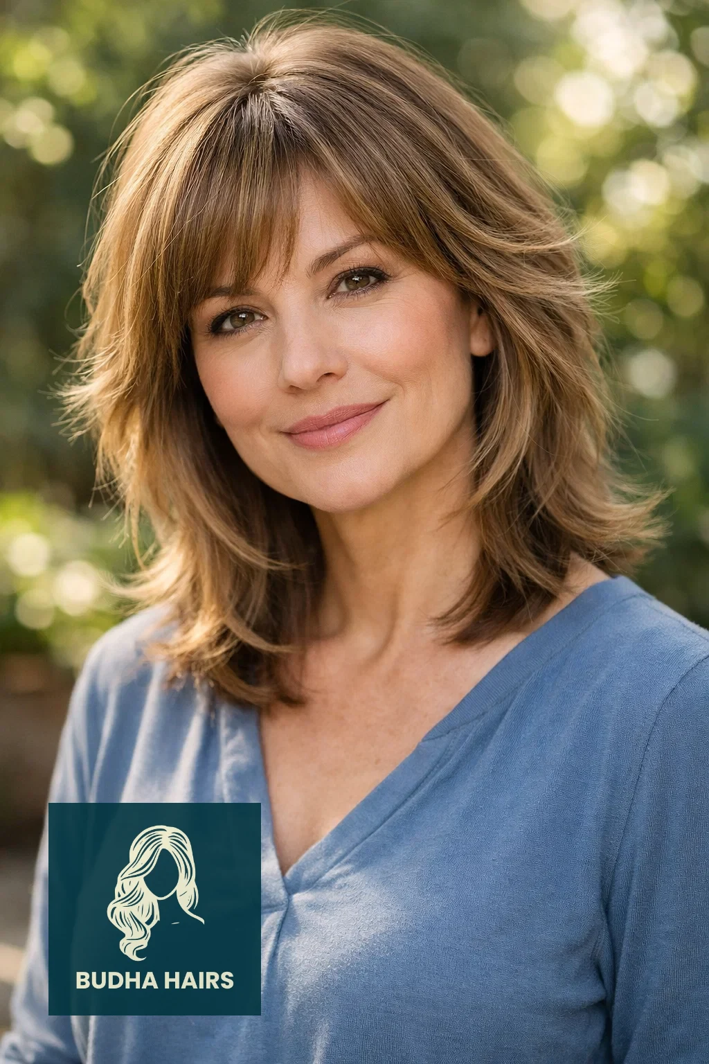 35 Chic Hairstyles for Women Over 40 with Bangs to Try Now 10 Soft Feathered Cut With Framing Bangs