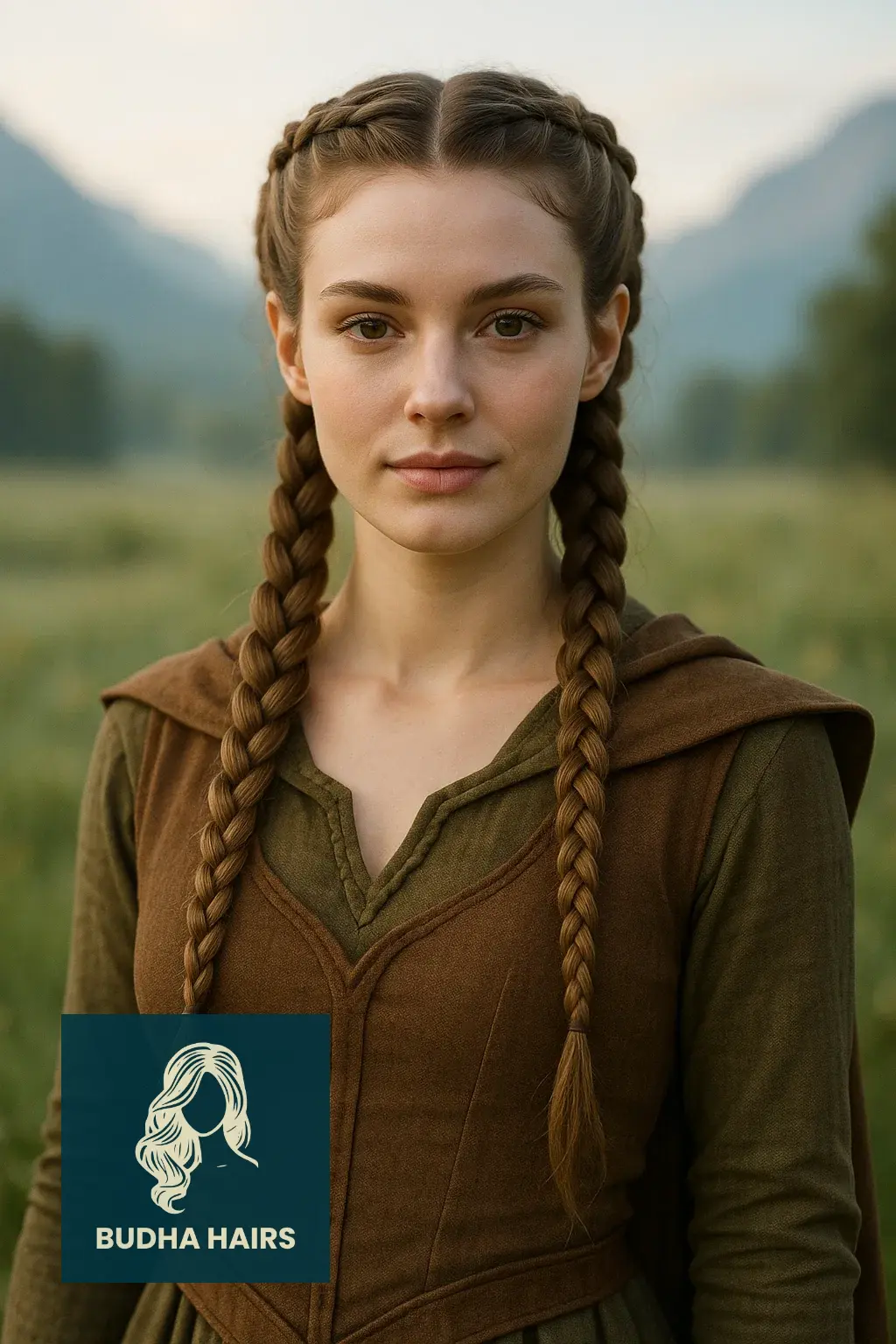 30 Ethereal Elf Hairstyles for a Fantasy Look 3 Symmetrical Double Dutch Elven Braids