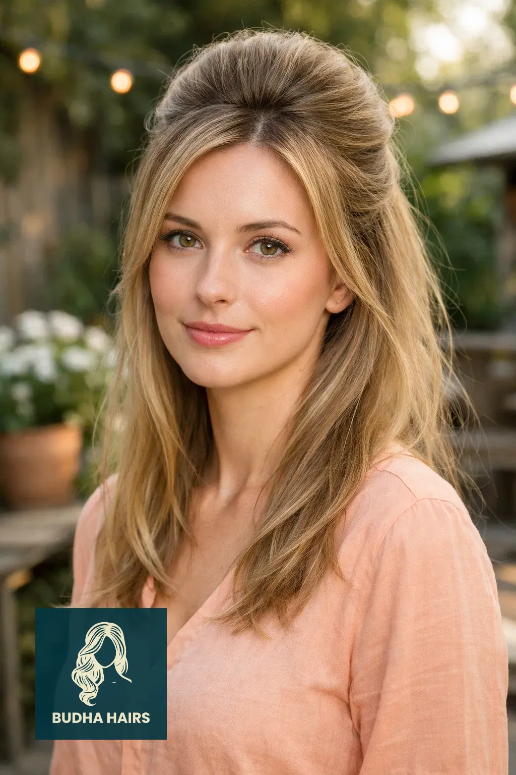 30 Simple yet Volumizing Hairstyles for Thin Hair 10 Teased Crown Half-Up