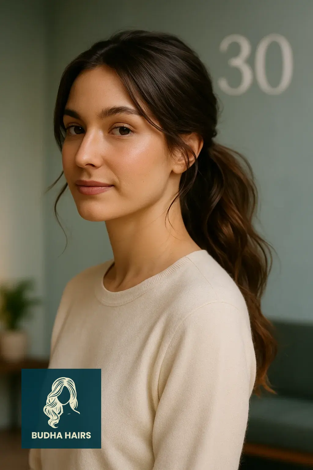 30th Birthday Hairstyles: 35 Stunning Looks for Women 20 Textured Low Ponytail With Wispy Framing Pieces