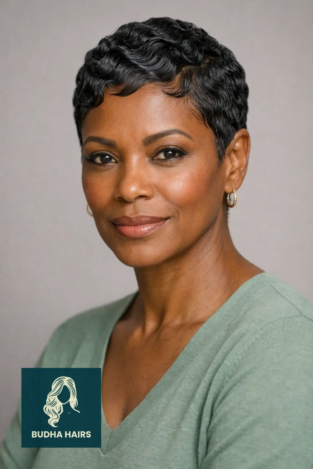 30 Stunning Older Black Women Hairstyles for Over 50 (2026 Guide) 4 Textured Pixie with Finger Waves