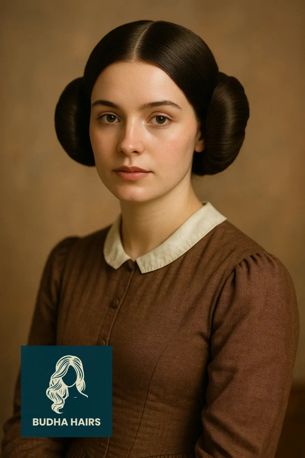 30 Elegant Victorian Hairstyles & Historical Updo Ideas 2 The Banded Side Rolls (1850s)