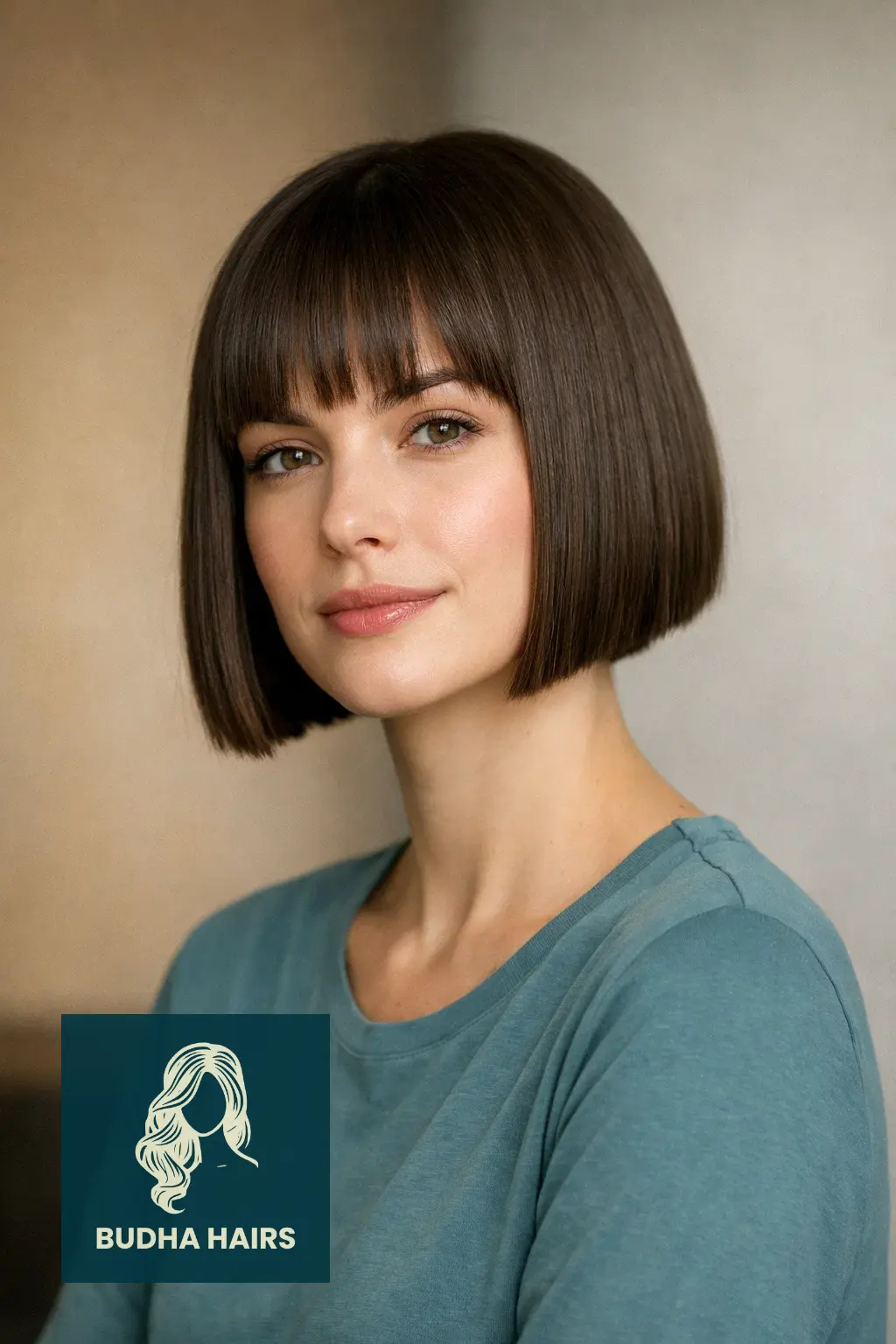 35 Best Short Hairstyles for Thin Hair and Oval Face 19 The Blunt "Nano" Bob