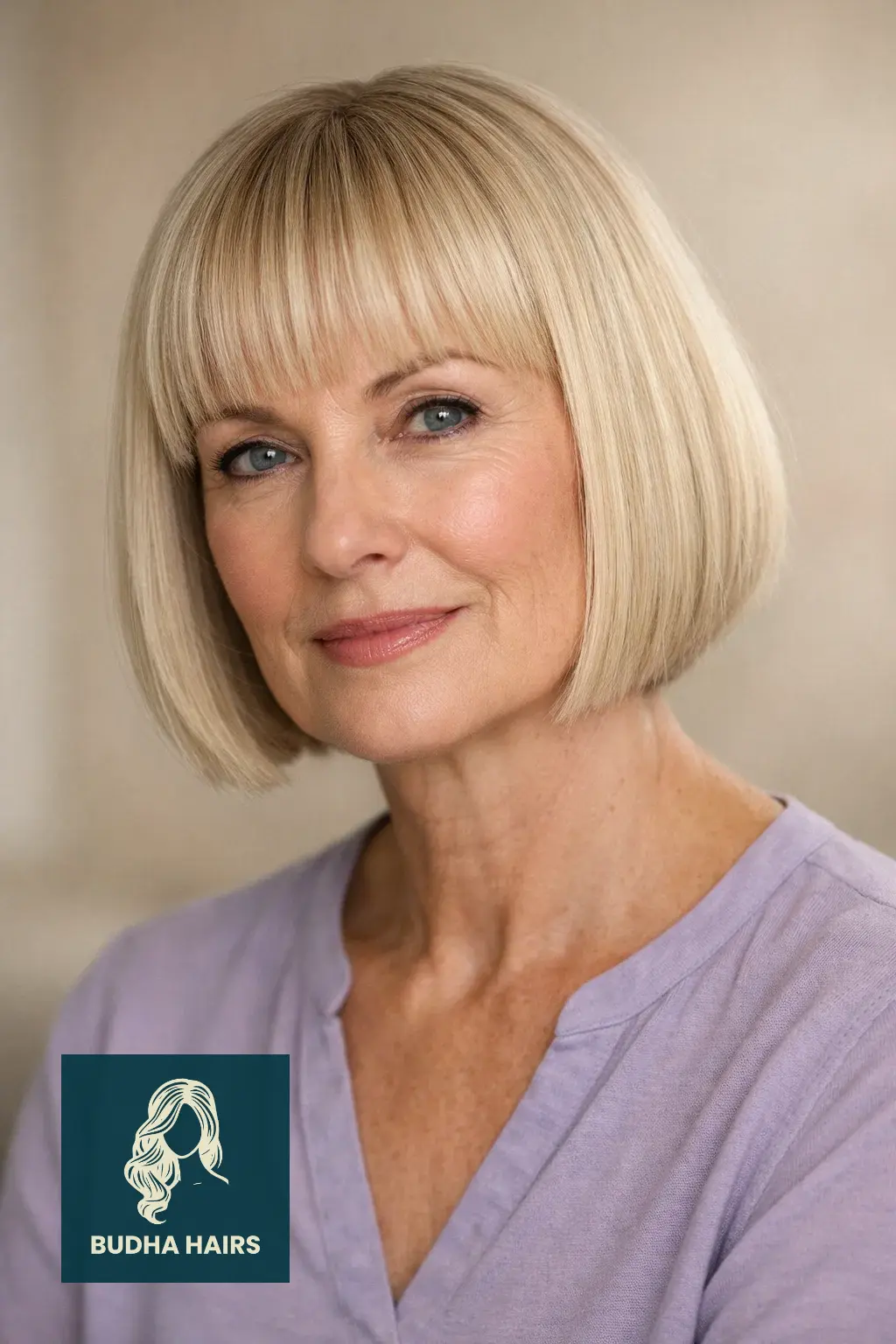 30 Flattering Bobs for Thin Hair for Older Women: Volume & Style 15 The "Box" Bob with a Blunt Fringe