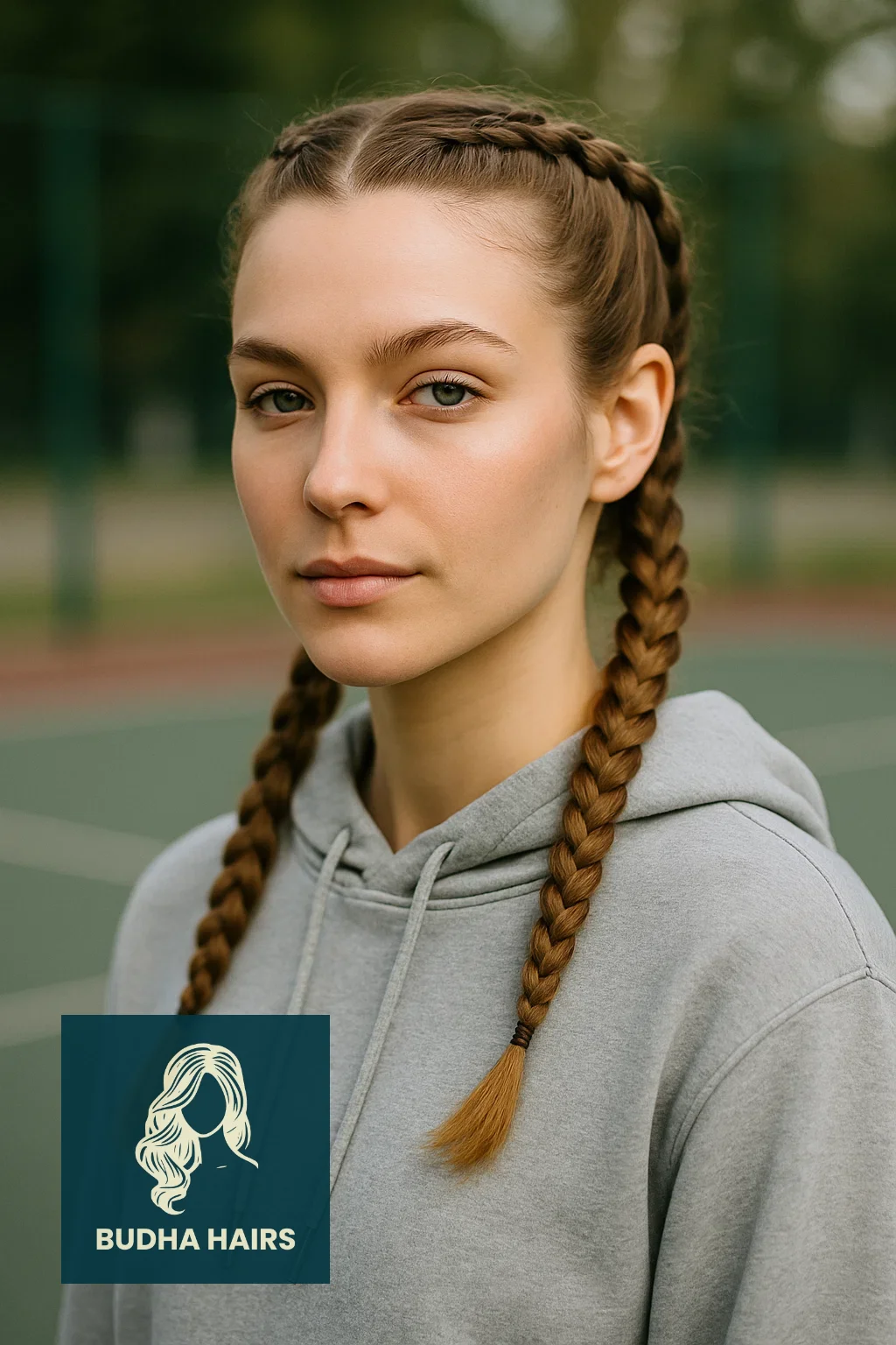 30 Best Hoodie Hairstyles & Easy Hair Hacks for Comfort 12 The Boxer Braids (Athleisure Security)