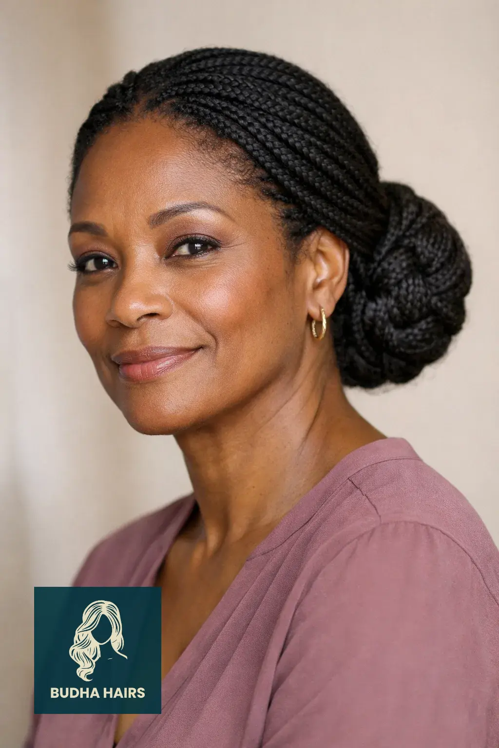 25 Stunning Braids for Older Black Women Over 50 (2026 Guide) 25 The Braided Chignon