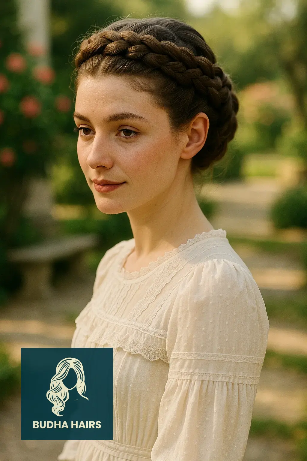 30 Elegant Victorian Hairstyles & Historical Updo Ideas 10 The Braided Coronet (Formal Daytime)