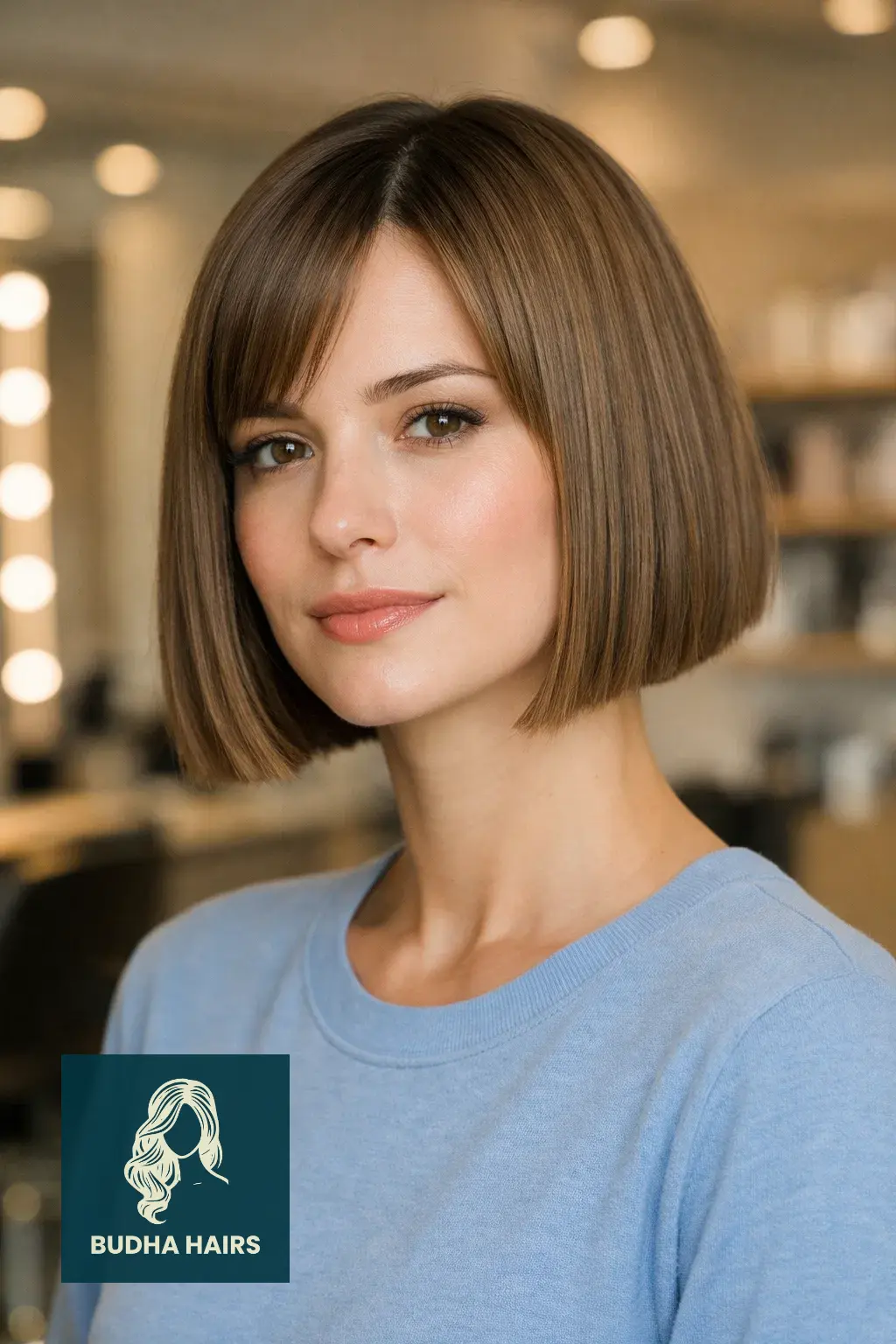 25 Best Short Bob Hairstyles for Thin Fine Hair for Instant Volume 1 The Classic Jaw-Length Blunt Bob