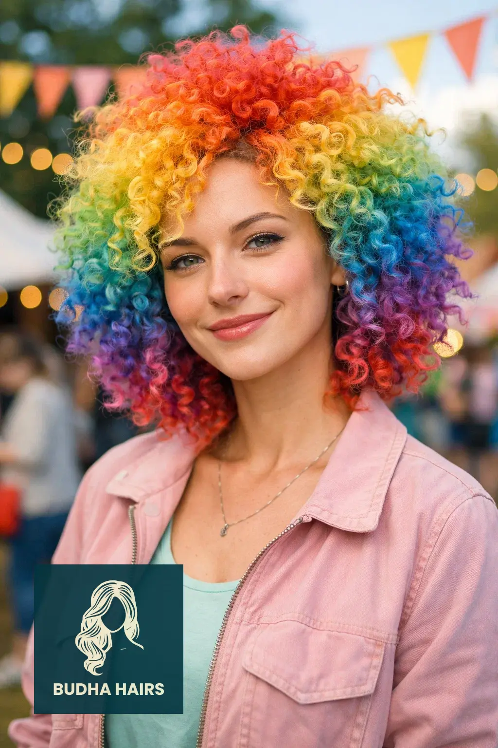 50 Iconic Clown Hairstyles for Women: Cute, Scary & Creative Looks 1 The Classic Rainbow Afro