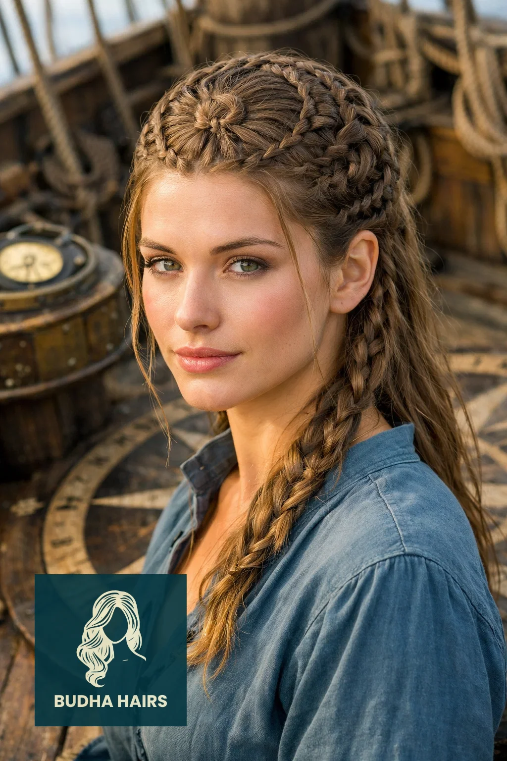 50 Pirate Hairstyles for Women - Rugged & Romantic Looks 39 The "Compass" Circular Braid