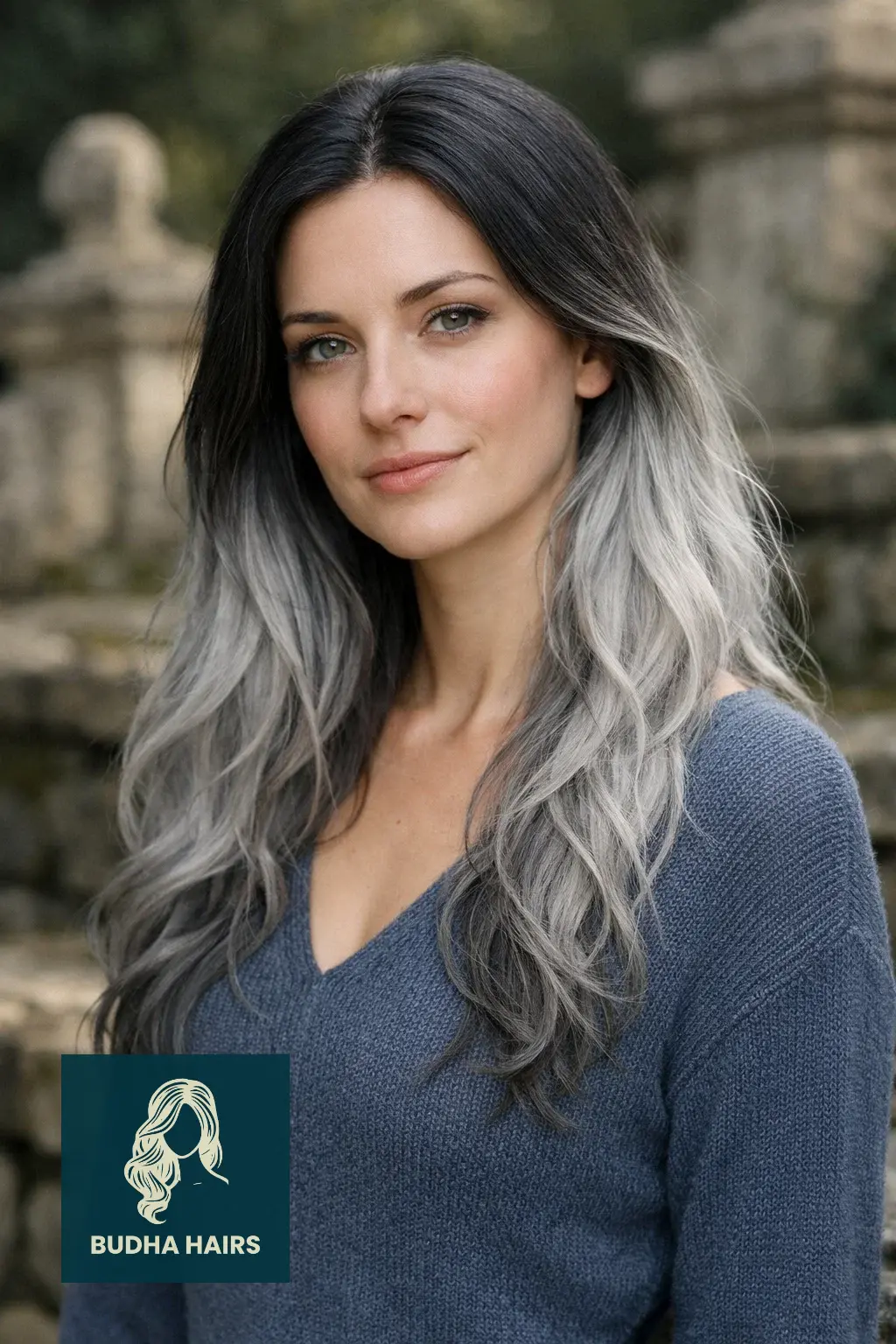 50 Enchanting Witch Hairstyles: Gothic, Modern & Fantasy Looks 32 The "Crone" Wisdom Ombre