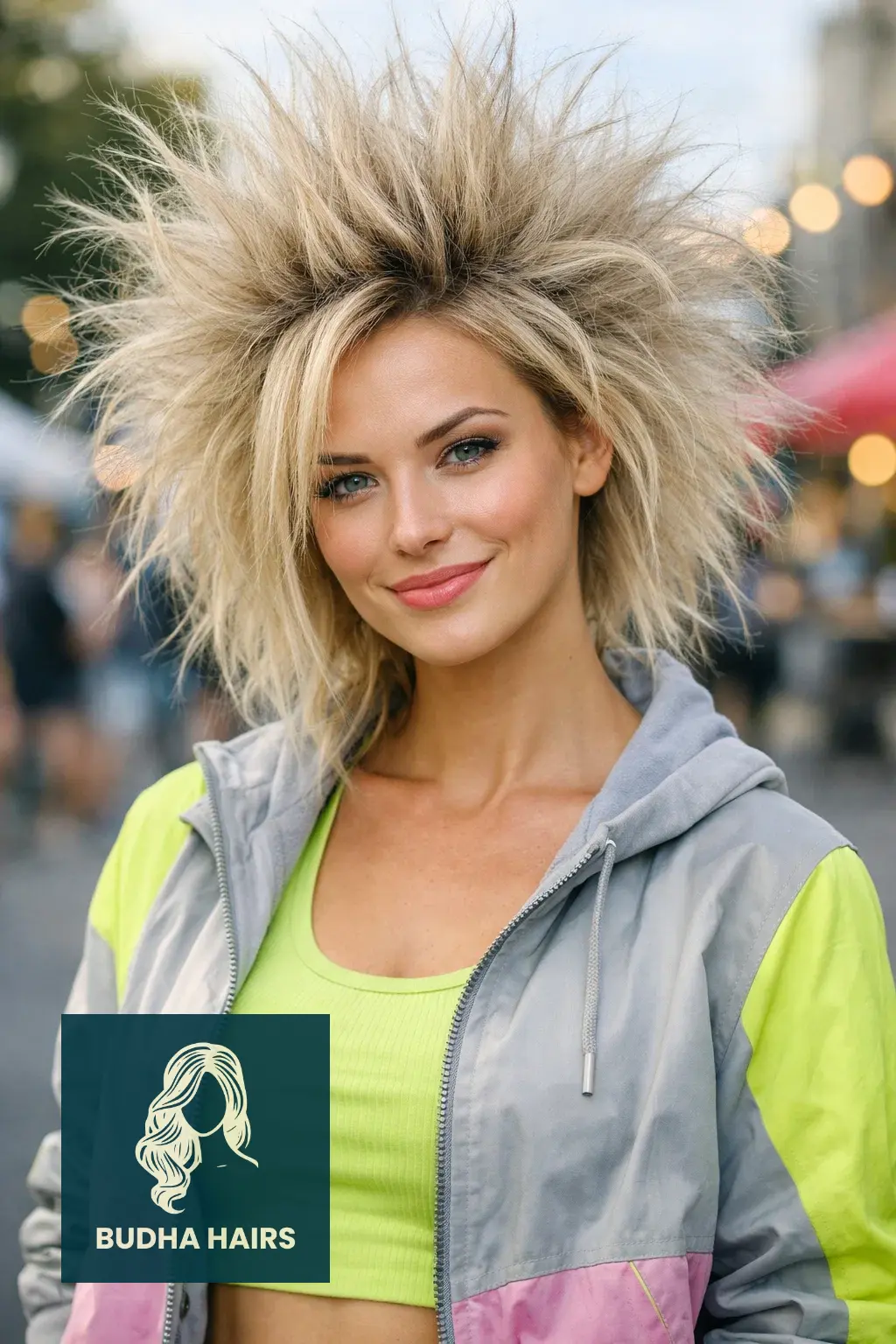 50 Iconic Clown Hairstyles for Women: Cute, Scary & Creative Looks 27 The Electric Shock Frizz