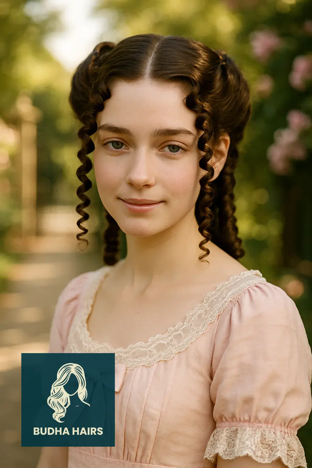 30 Elegant Victorian Hairstyles & Historical Updo Ideas 19 The Face-Framing Corkscrew Curls (Youthful Style)