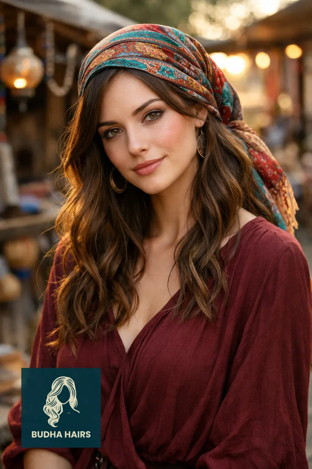 50 Enchanting Witch Hairstyles: Gothic, Modern & Fantasy Looks 22 The Fortune Teller Scarf Wrap