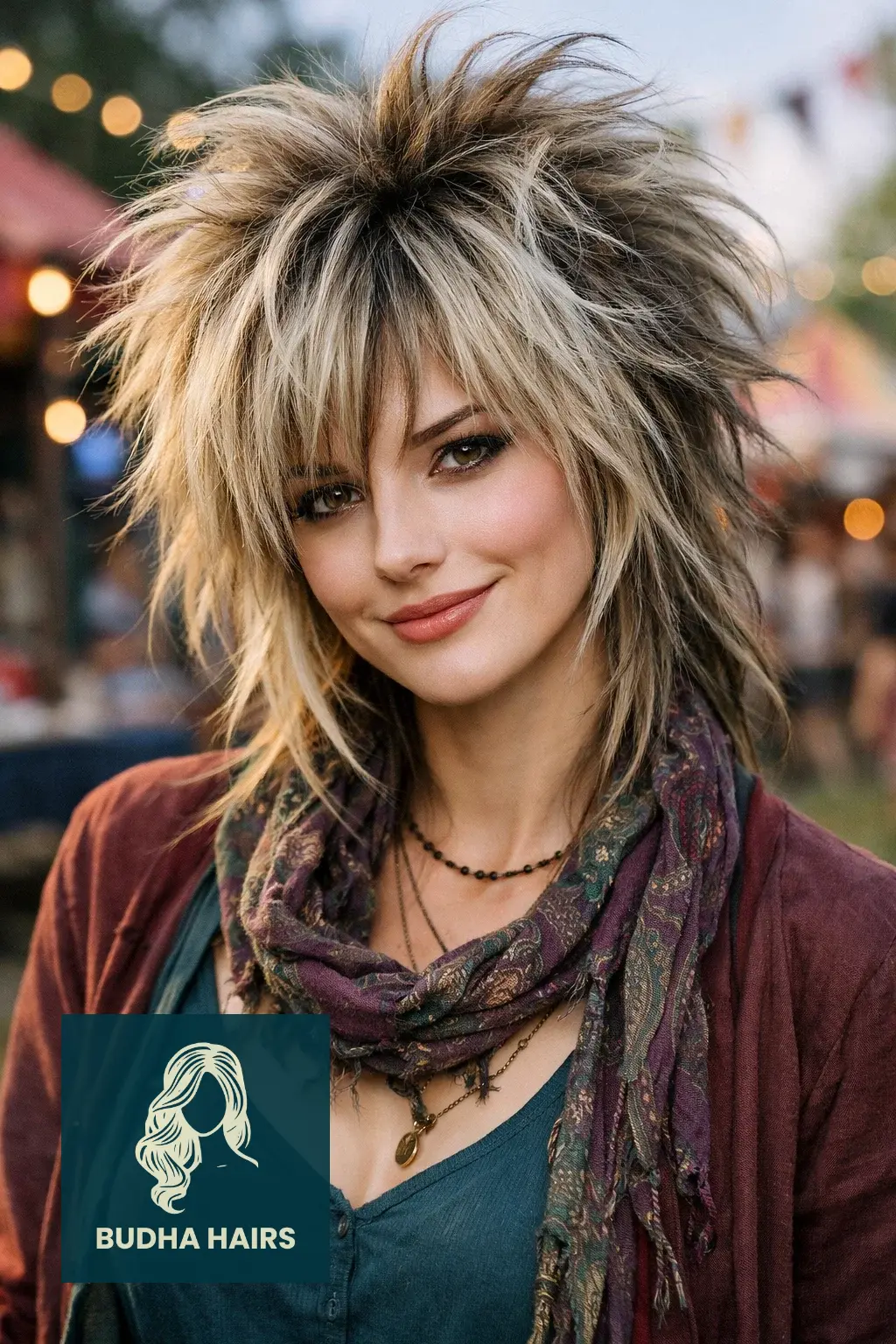 50 Iconic Clown Hairstyles for Women: Cute, Scary & Creative Looks 35 The "Fortune Teller" Wild Shag