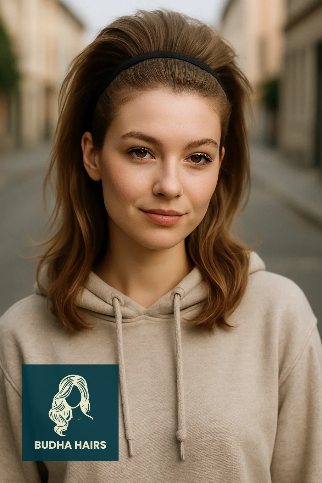 30 Best Hoodie Hairstyles & Easy Hair Hacks for Comfort 29 The Headband Lift (The Quick Volume Boost)