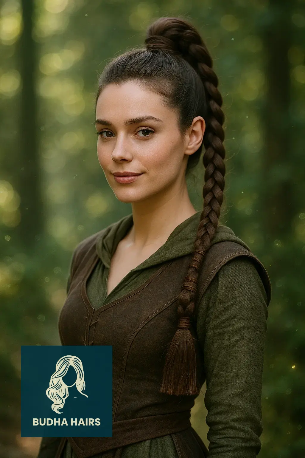 30 Ethereal Elf Hairstyles for a Fantasy Look 20 The High Braided Tassel Ponytail (Practical Magic)